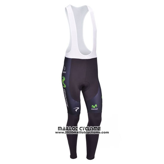 2013 Maillot Ciclismo Movistar Lider Blanc et Rouge Manches Longues et Cuissard